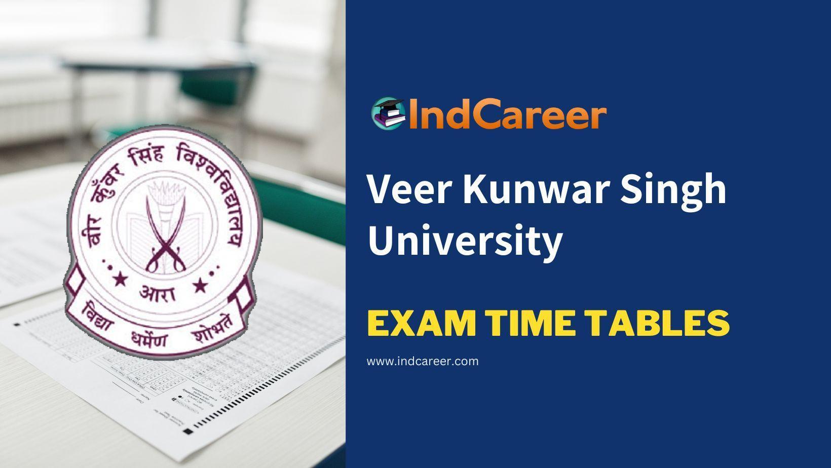 Veer Kunwar Singh University VKSU Exam Time Tables IndCareer