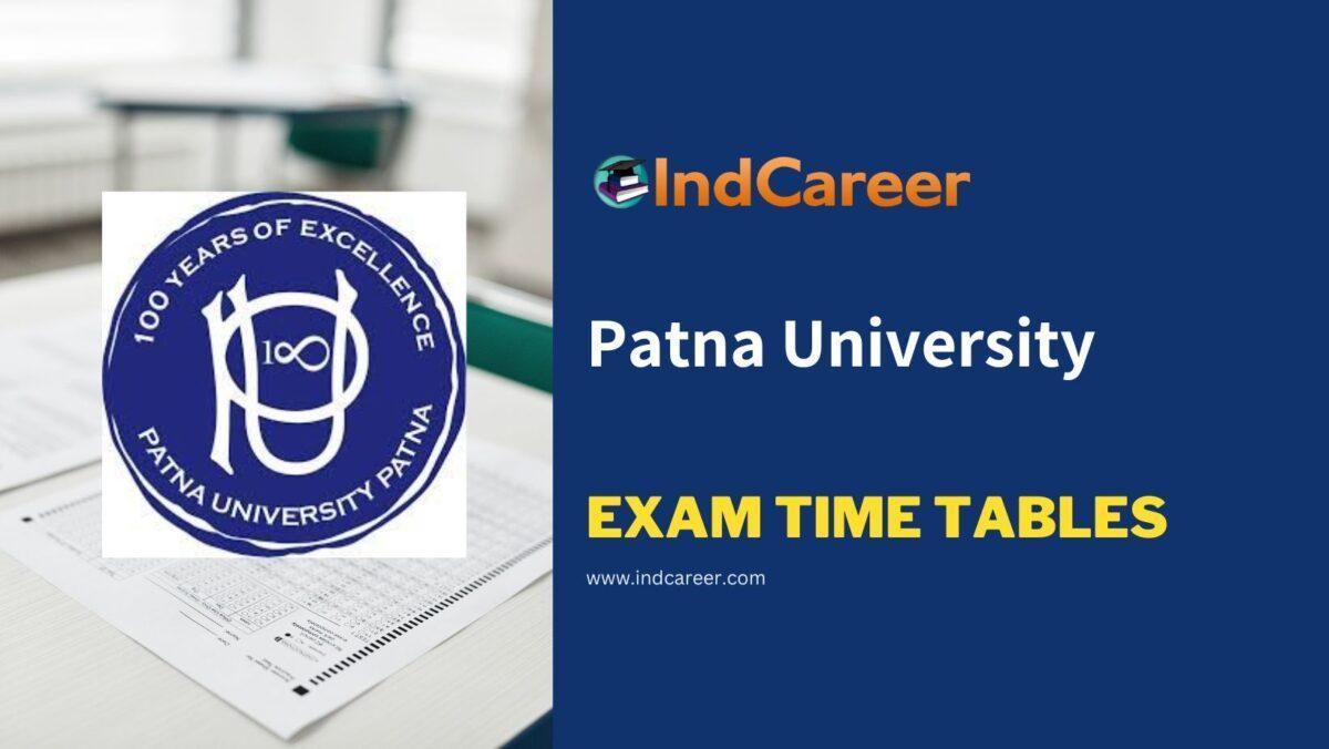 Patna University Exam Time Tables