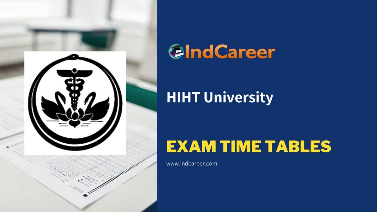 HIHT University Exam Time Tables