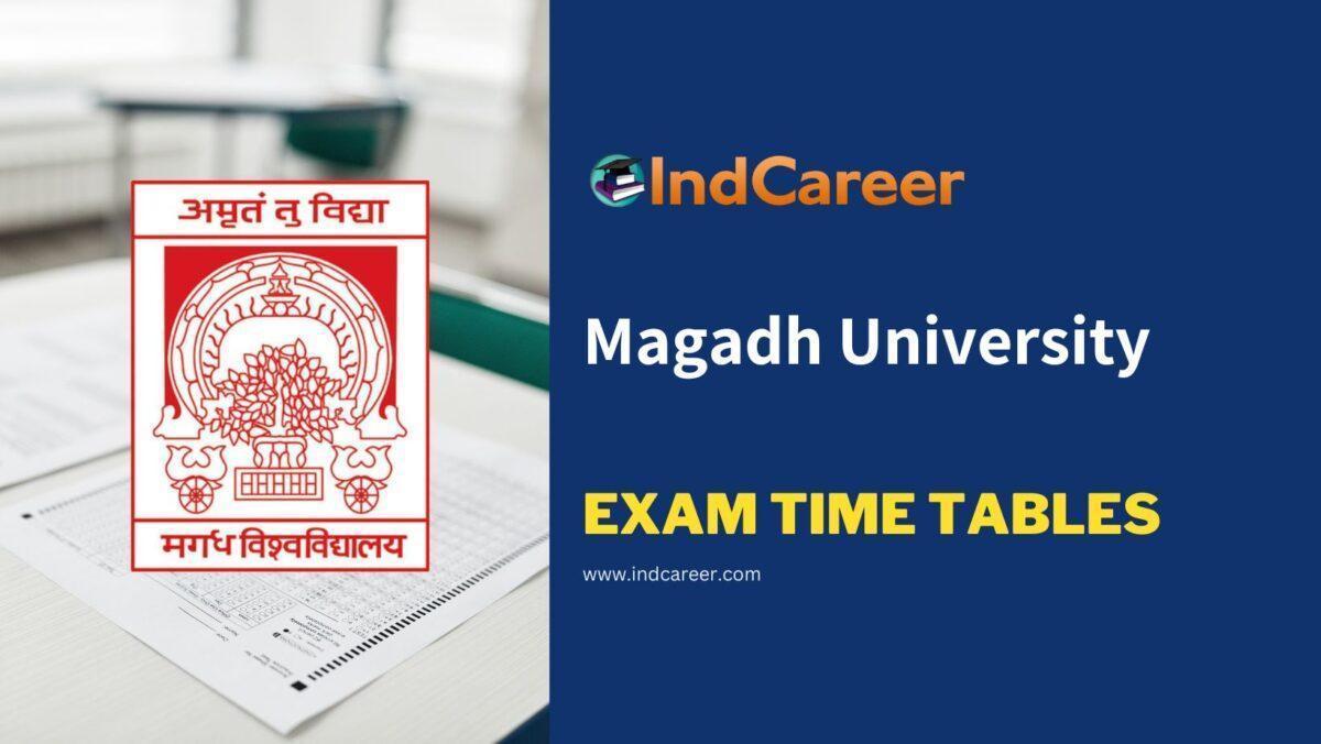 Magadh University Exam Time Tables