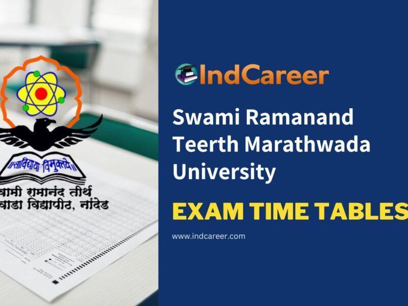 Swami Ramanand Teerth Marathwada University Exam Time Tables