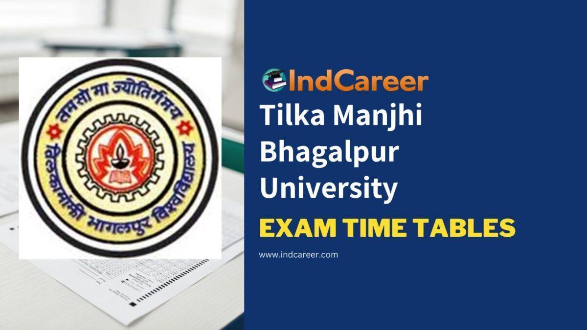 Tilka Manjhi Bhagalpur University Exam Time Tables