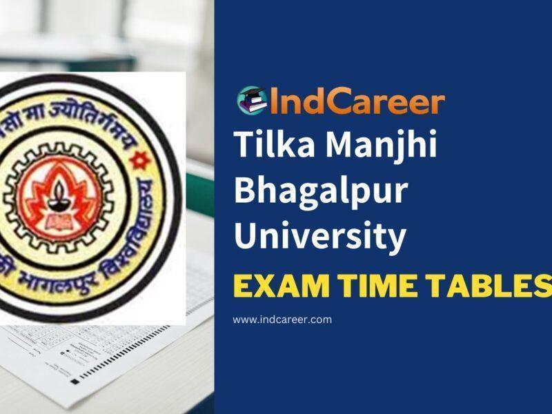 Tilka Manjhi Bhagalpur University Exam Time Tables