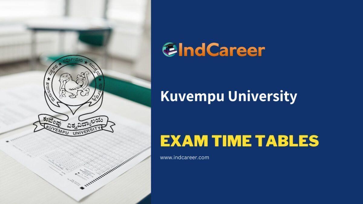 Kuvempu University Exam Time Tables