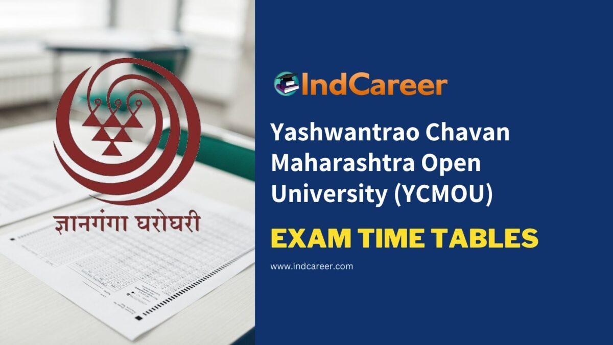 Yashwantrao Chavan Maharashtra Open University (YCMOU) Exam Time Tables