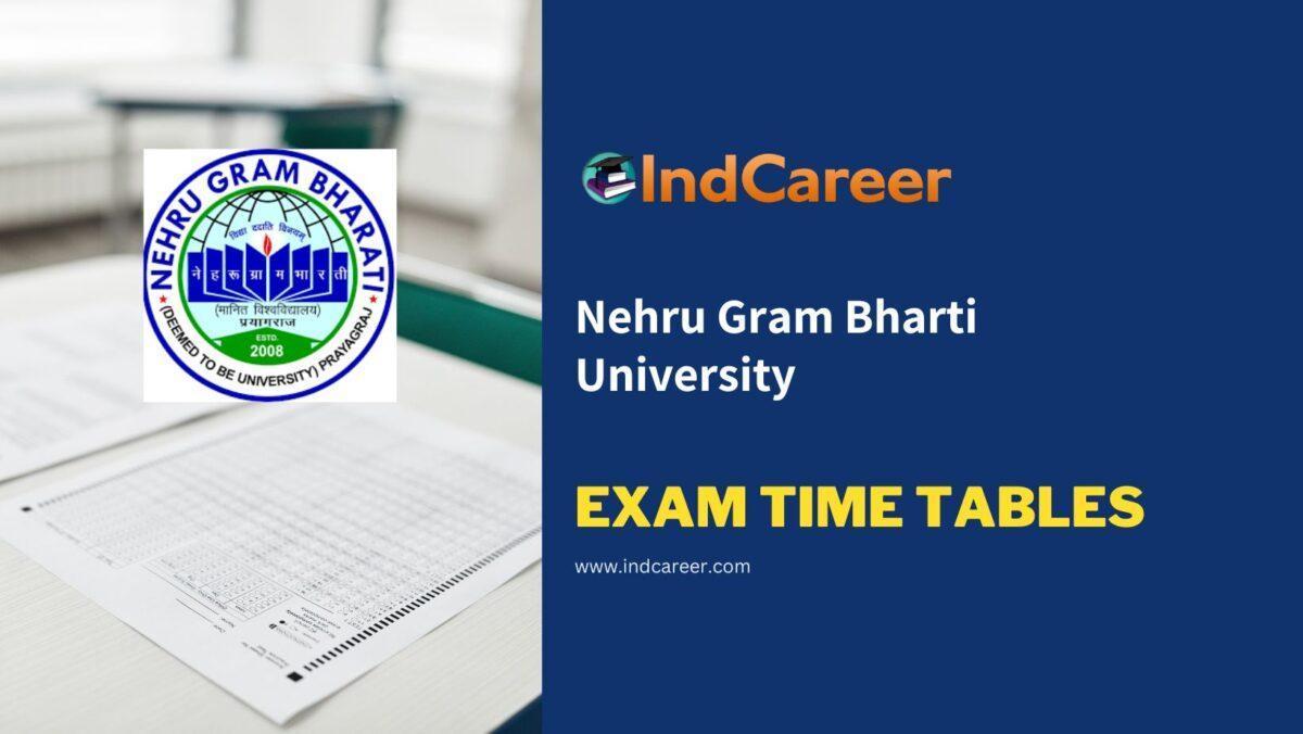 Nehru Gram Bharti University Exam Time Tables