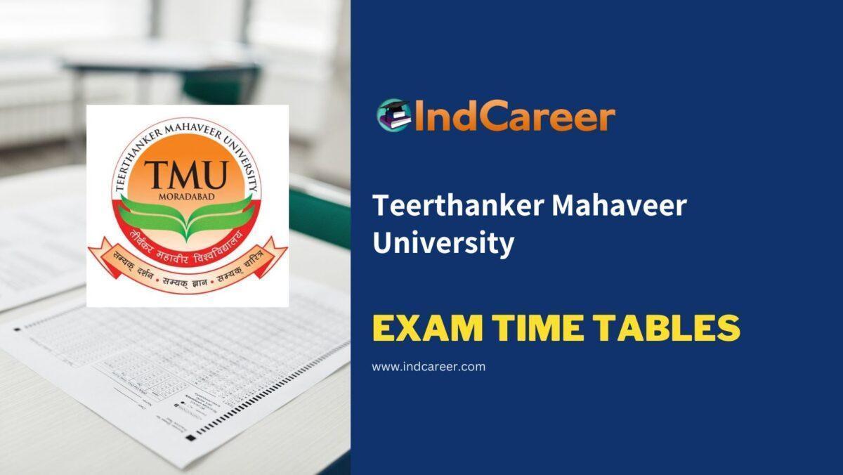 Teerthanker Mahaveer University Exam Time Tables
