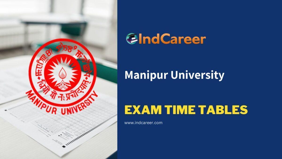 Manipur University Exam Time Tables