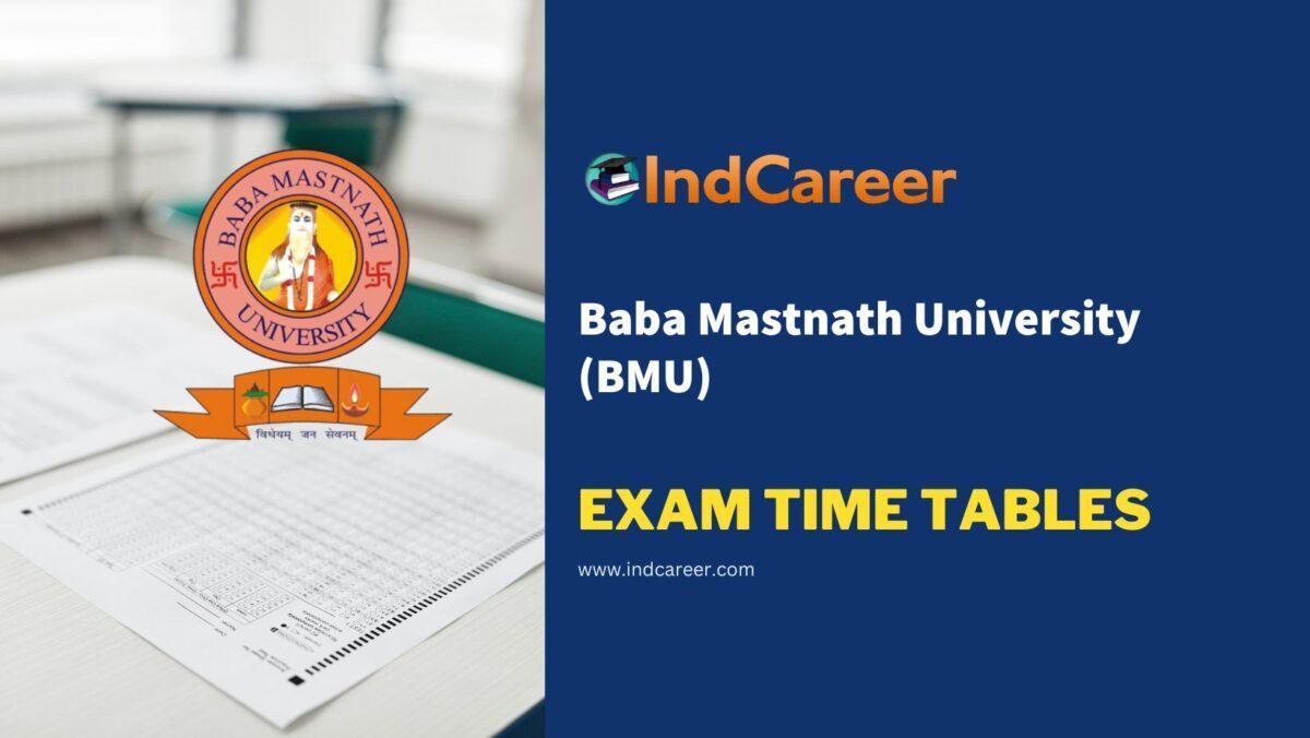 Baba Mastnath University (BMU) Exam Time Tables