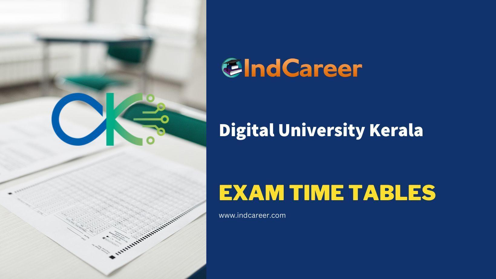 Digital University Kerala Exam Time Tables