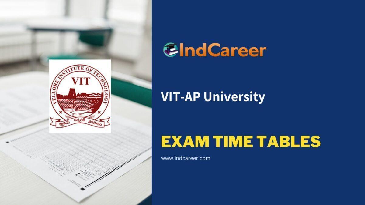 VIT-AP University Exam Time Tables