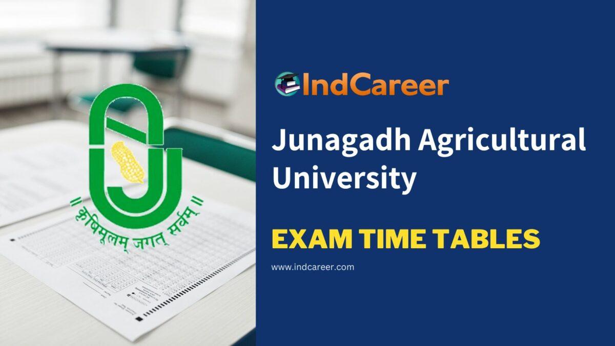 Junagadh Agricultural University Exam Time Tables