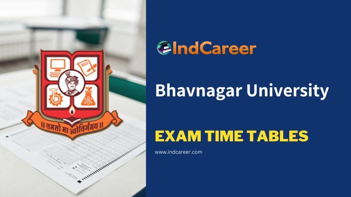 Bhavnagar University Exam Time Tables