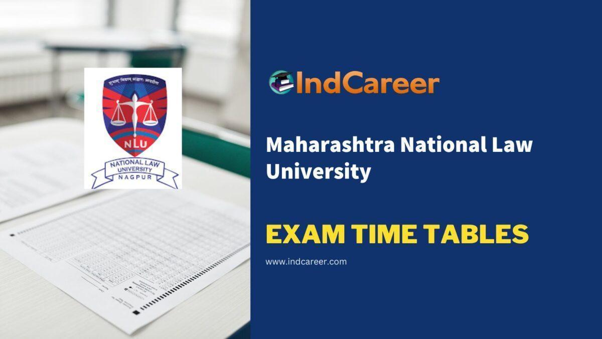Maharashtra National Law University Exam Time Tables