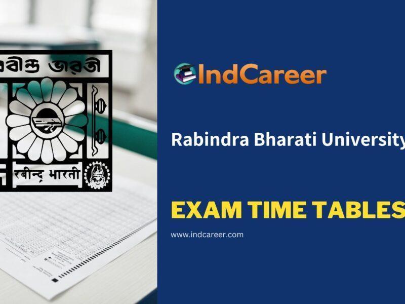 Rabindra Bharati University Exam Time Tables