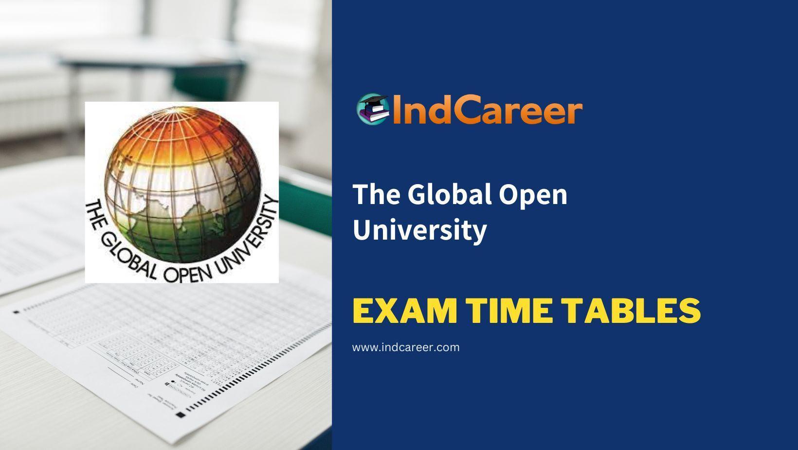 The Global Open University Exam Time Tables
