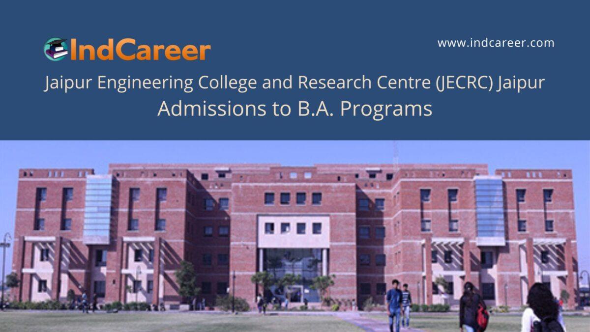 JECRC Jaipur announces Admission to B.A. Programs