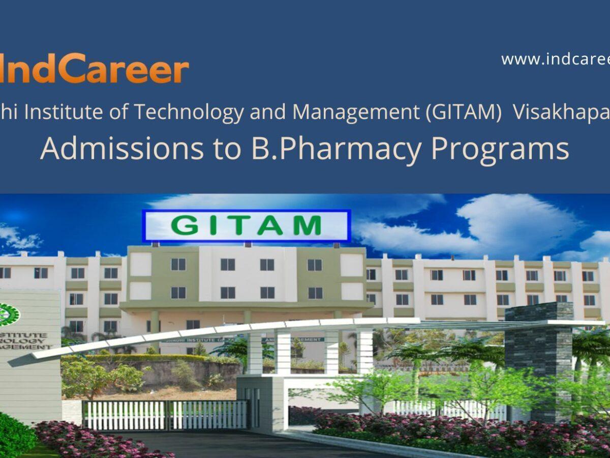 GITAM announces Admission to  B.Pharmacy Programs