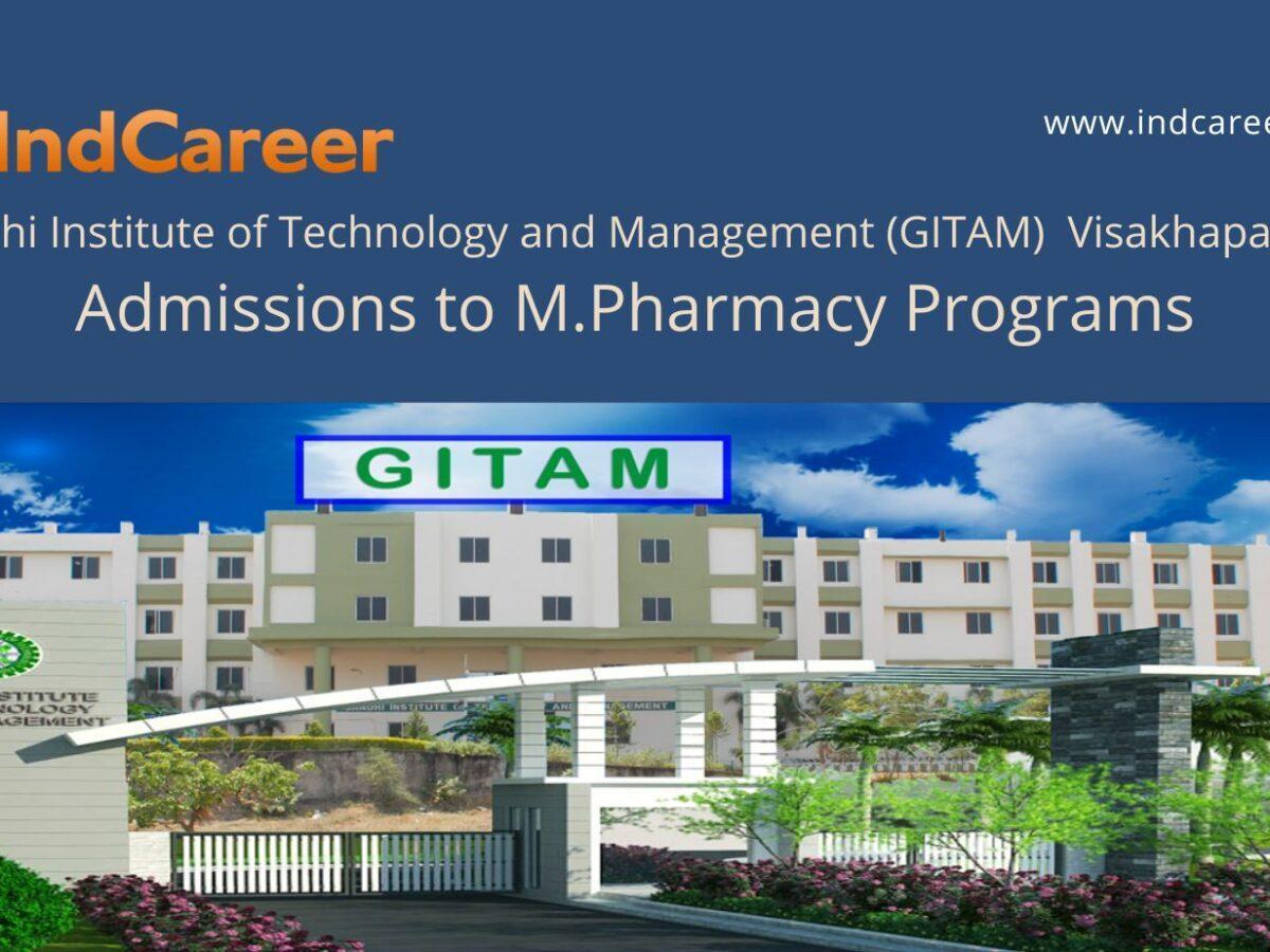 GITAM announces Admission to  M.Pharmacy Programs
