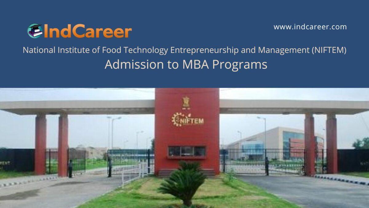NIFTEM Haryana announces Admission to  MBA Programs