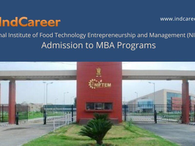 NIFTEM Haryana announces Admission to  MBA Programs