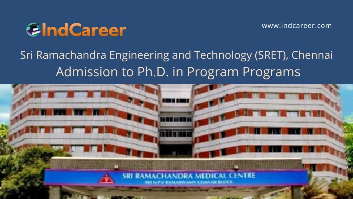 Sri Ramachandra University, Chennai announces Admission to Ph.D. in Program