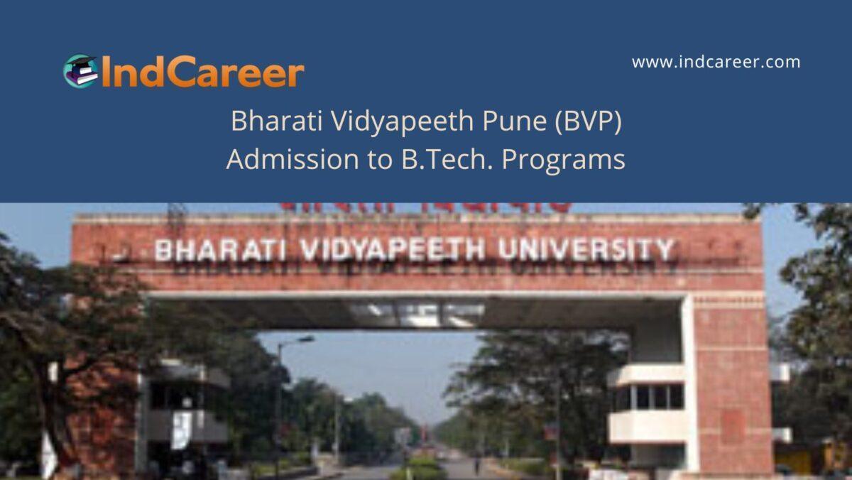 BVP Pune announces Admission to  B.Tech. Programs