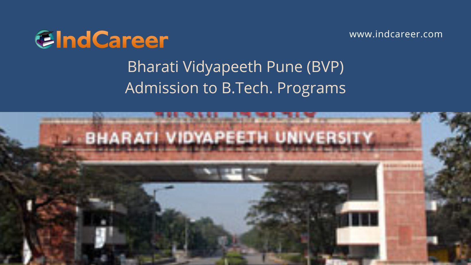 BVP Pune announces Admission to B.Tech. Programs