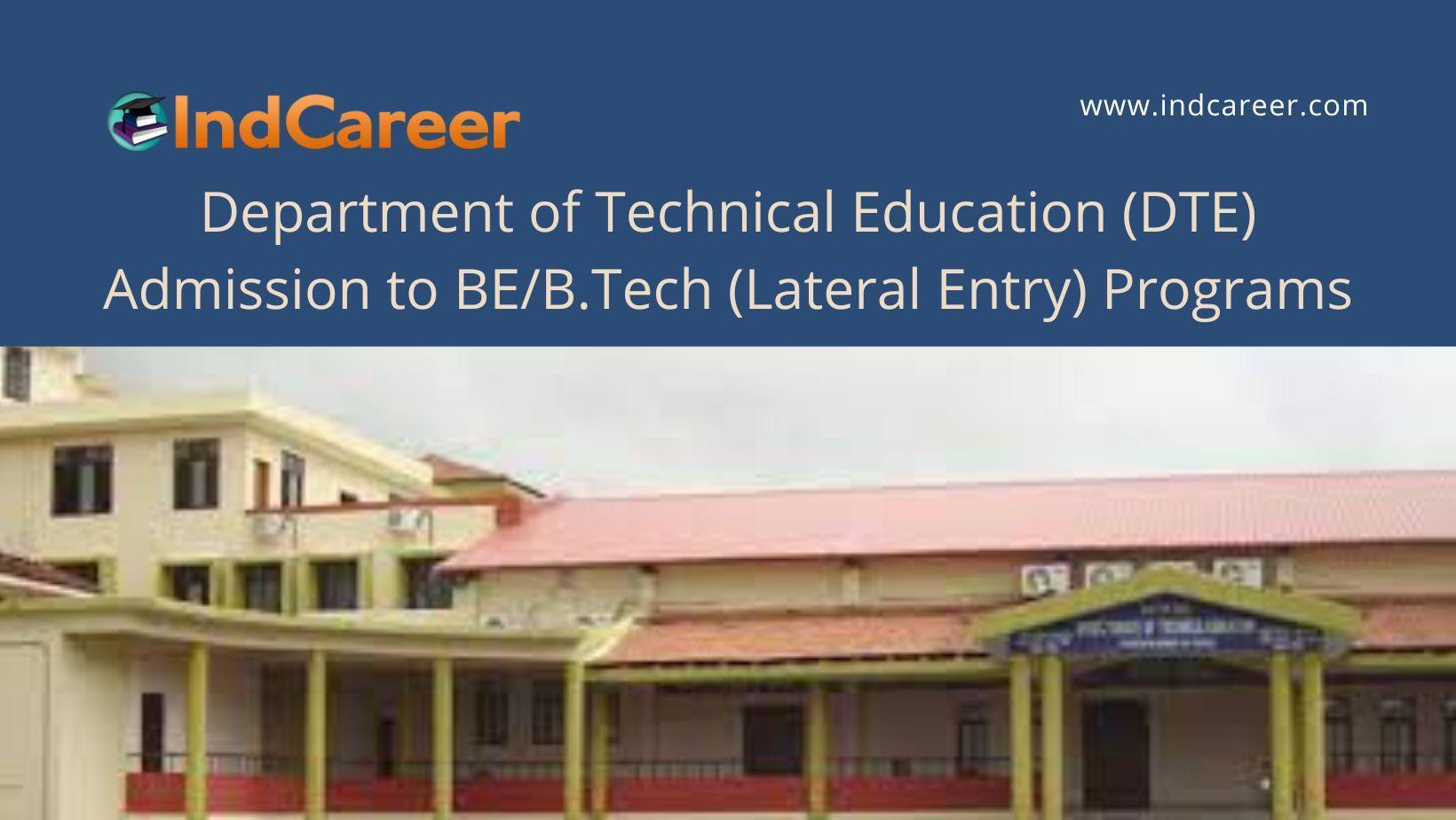 DTE Haryana announces Admission to BE/B.Tech (Lateral Entry) Programs !year