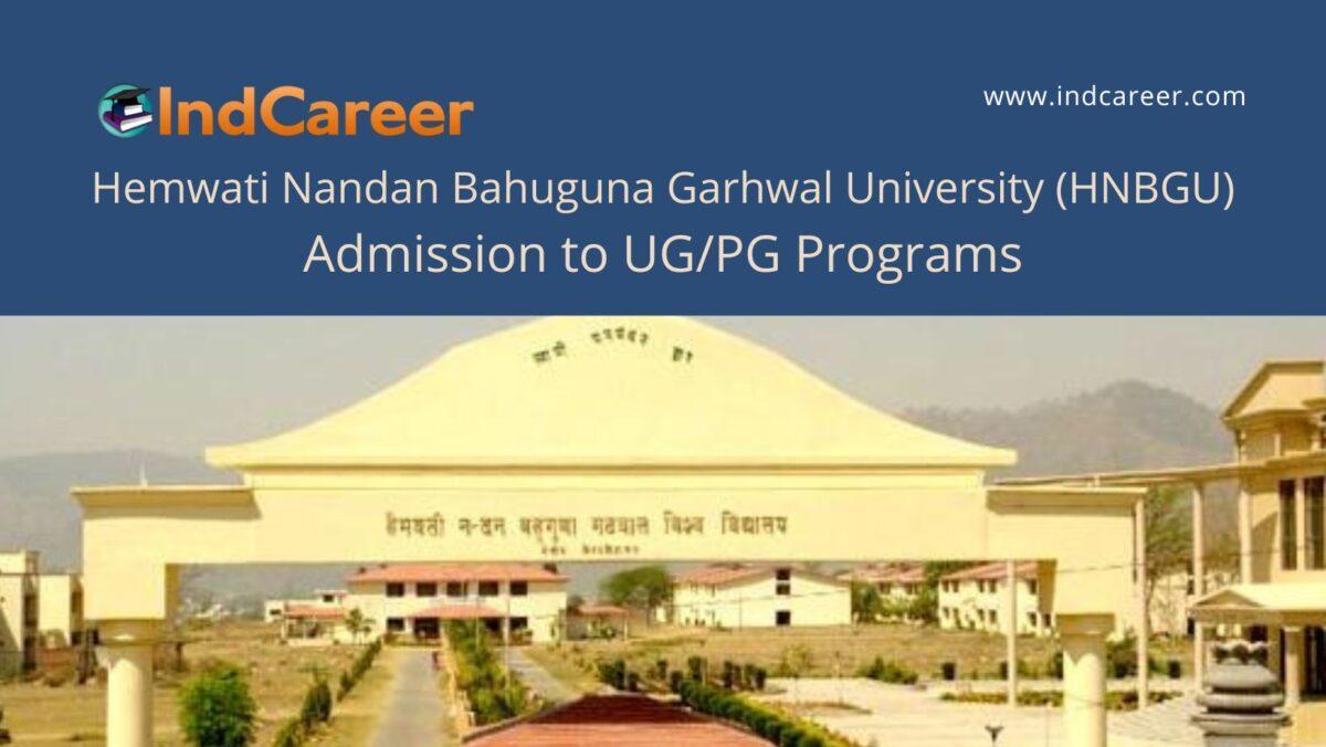 HNB Garhwal University Srinagar announces Admission to UG/PG Programs !year