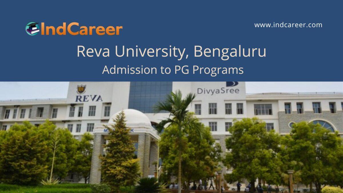 Reva University Bengaluru announces Admission to PG Programs !year