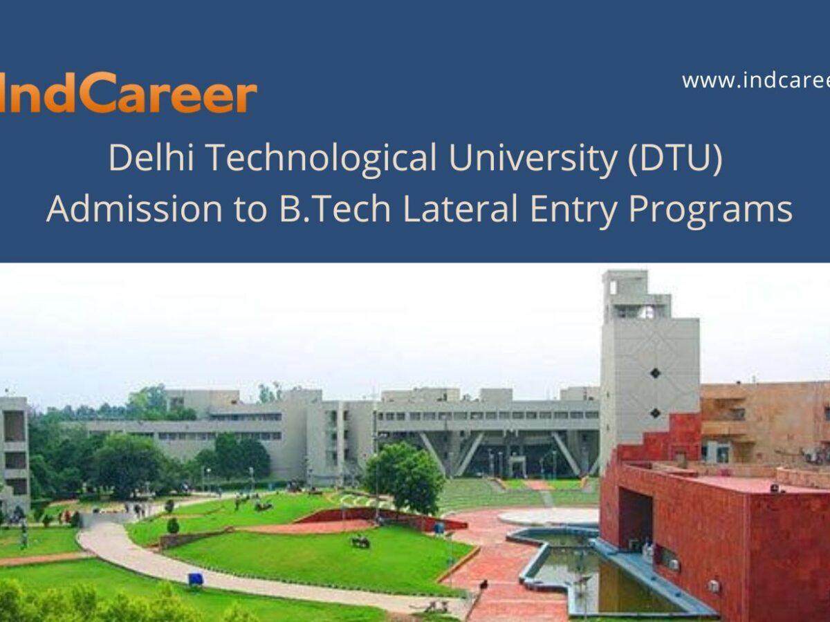 DTU University Delhi B.Tech Admission