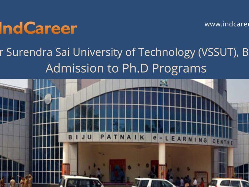 VSSUT, Burla announces Admission to Ph.D Programs