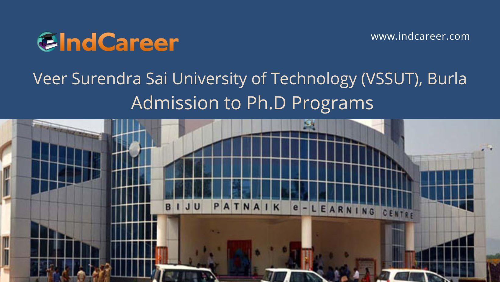 VSSUT, Burla announces Admission to Ph.D Programs
