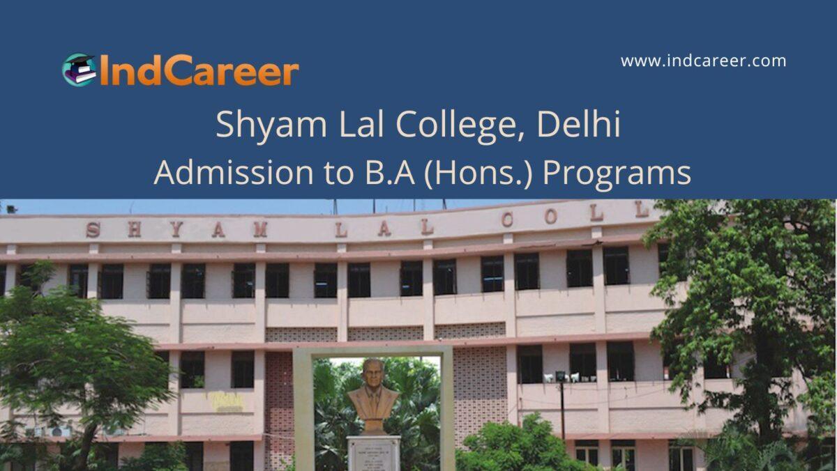 SLC, Delhi announces Admission to B.A (Hons.) Programs