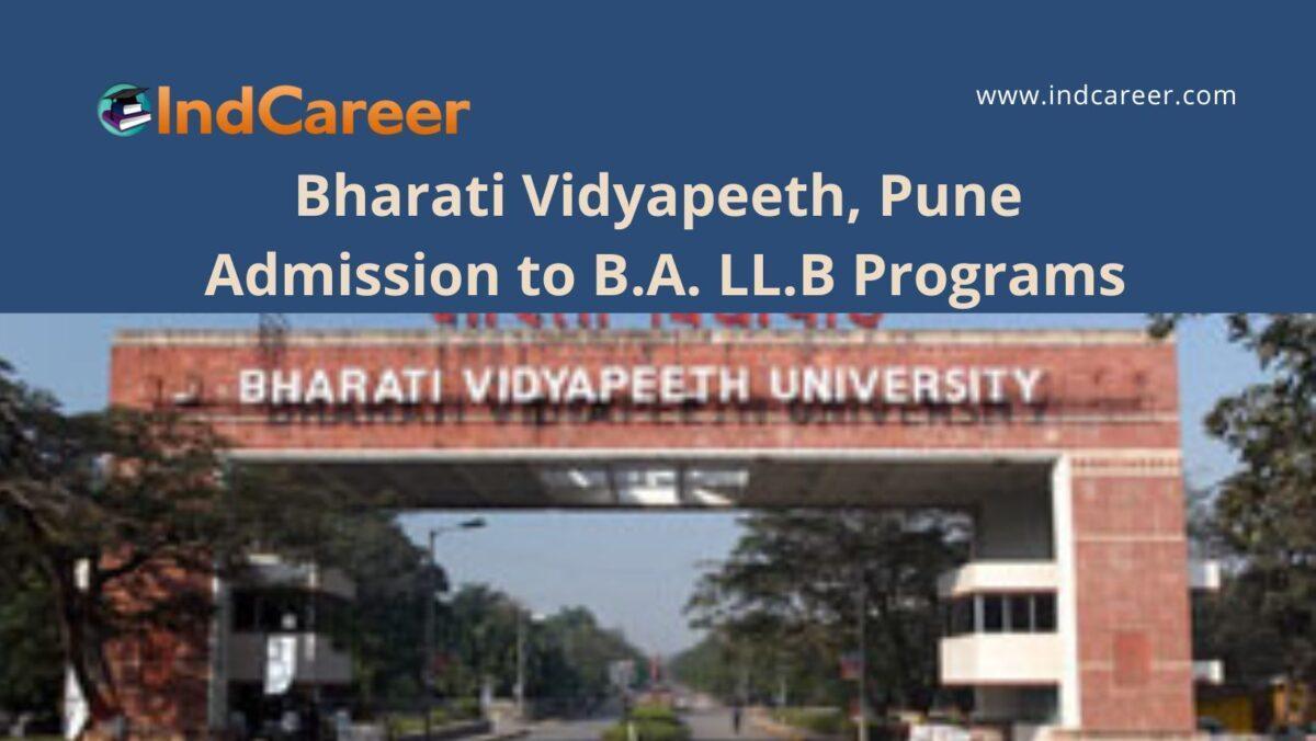 Bharati Vidyapeeth, Pune announces Admission to B.A. LL.B Programs