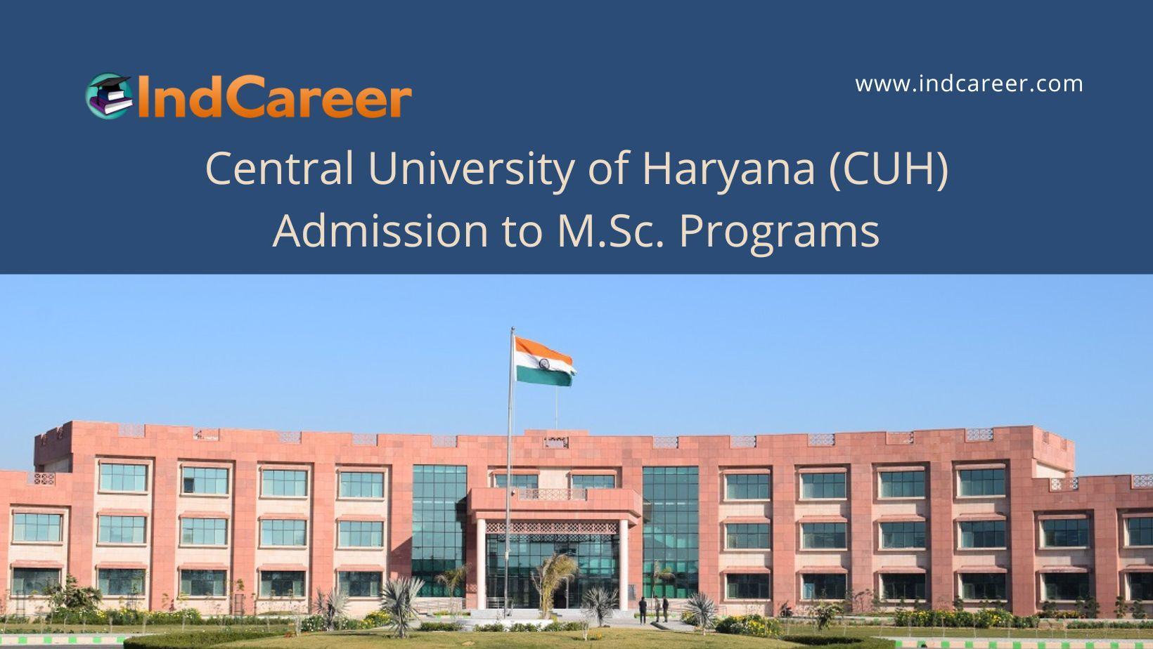 CUH announces Admission to M.Sc. Programs