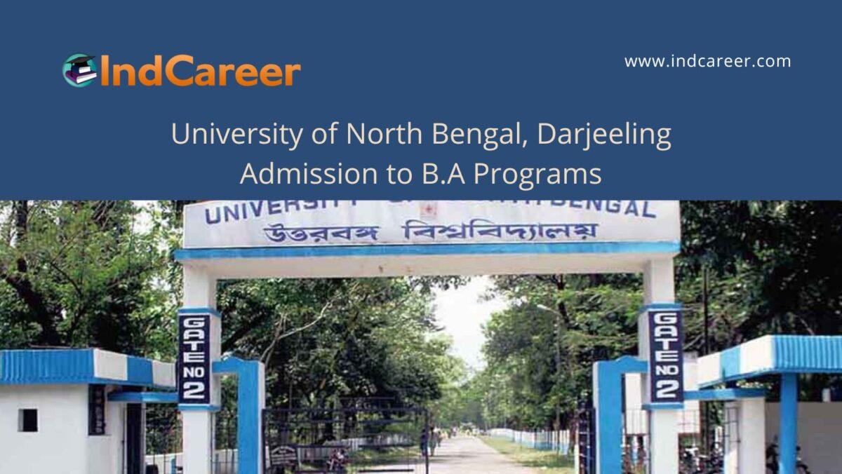 NBU, Darjeeling announces Admission to B.A Programs