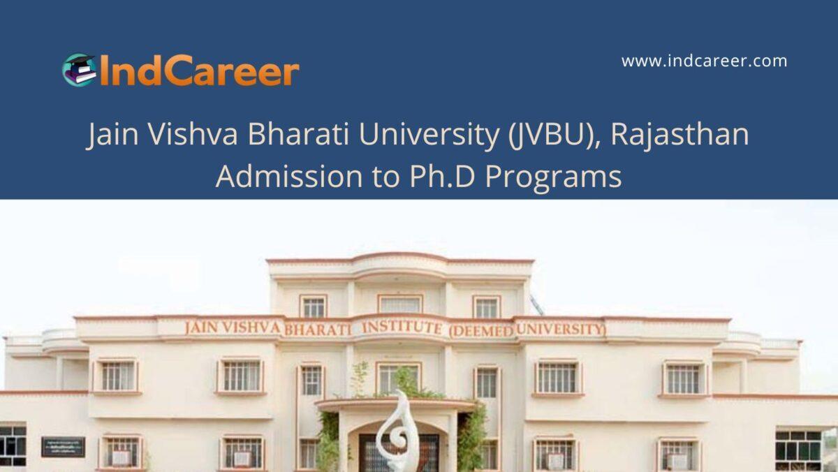 JVBU, Rajasthan announces Admission to Ph.D Programs