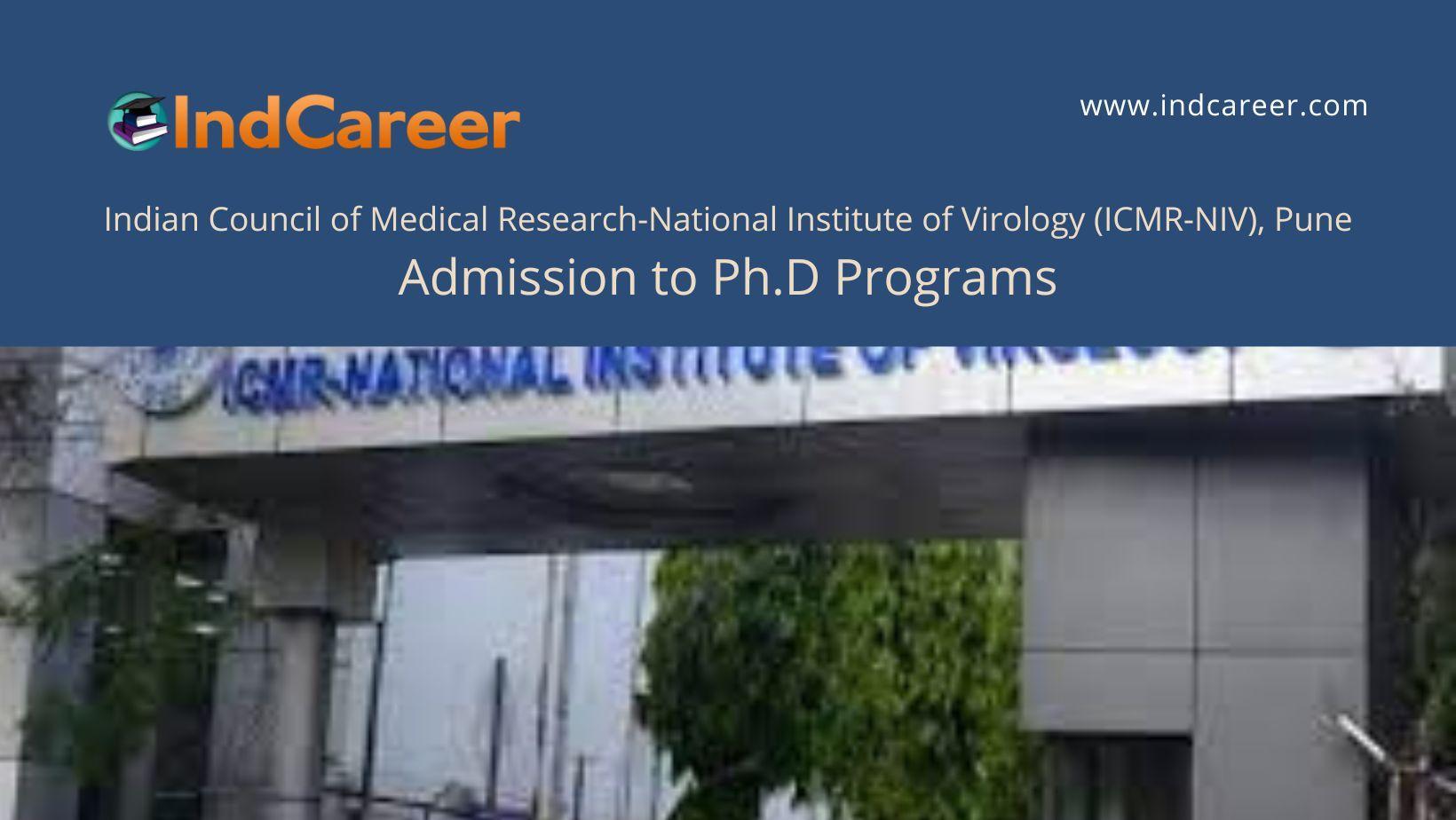 ICMR-NIV, Pune announces Admission to Ph.D Programs