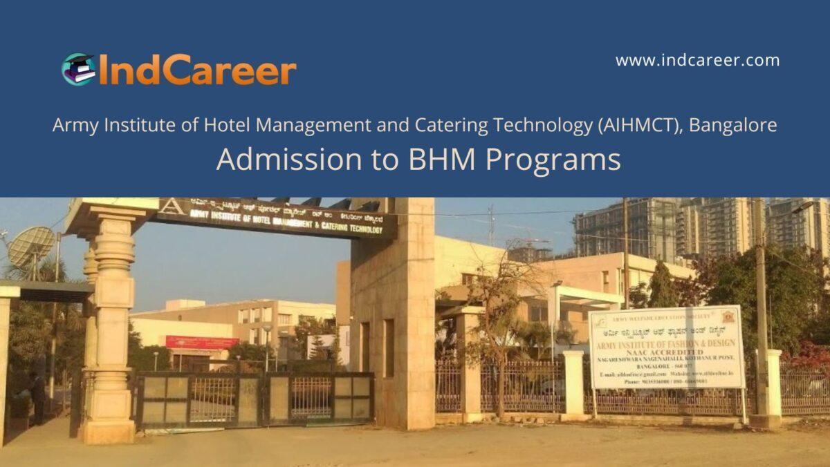 AIHMCT BHM, Bangalore announces Admission to BHM Programs