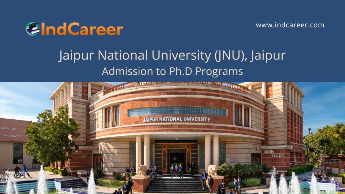JNU, Jaipur announces Admission to Ph.D Programs