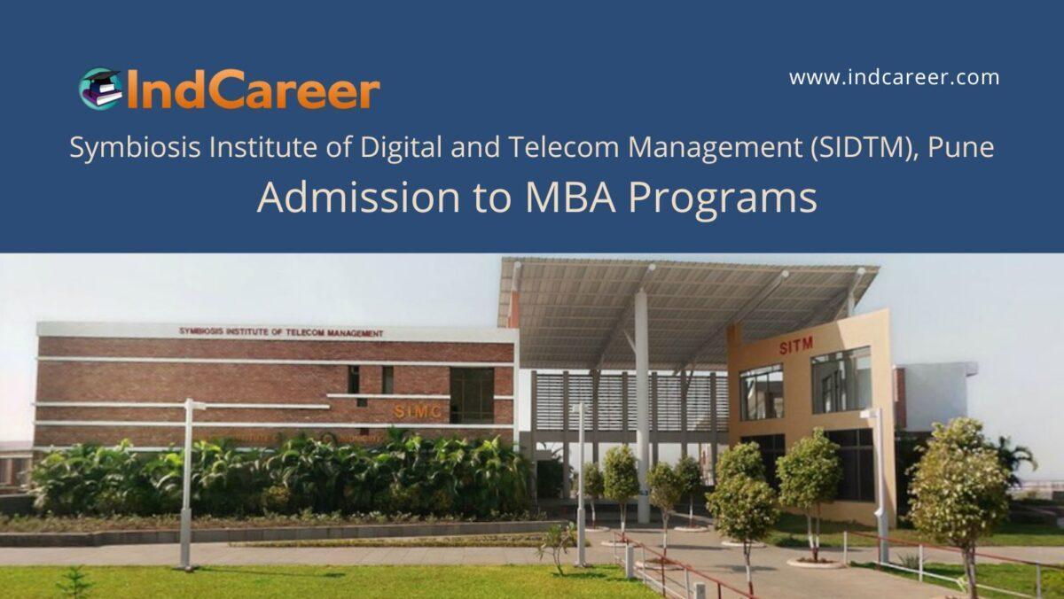SIDTM, Pune announces Admission to MBA Programs