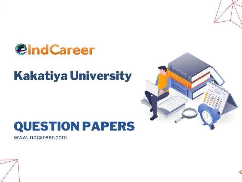Kakatiya University Question Papers