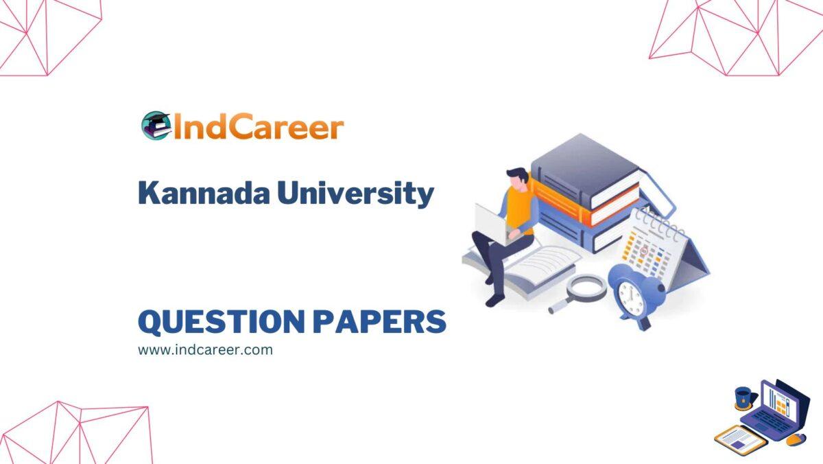 Kannada University Question Papers