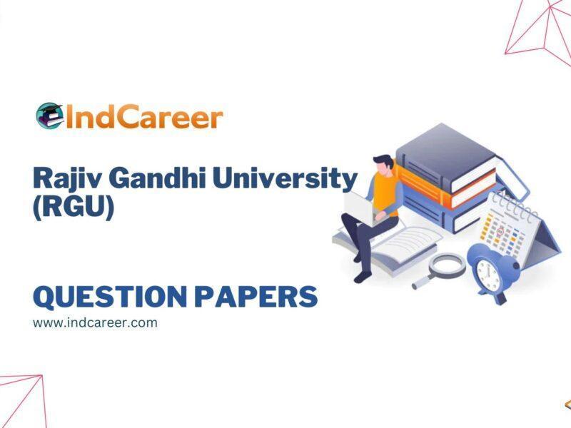 Rajiv Gandhi University (RGU) Question Papers
