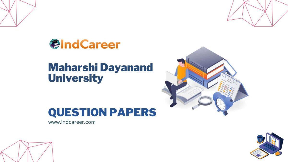 Maharshi Dayanand University Question Papers