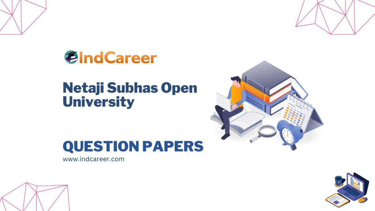 Netaji Subhas Open University Question Papers