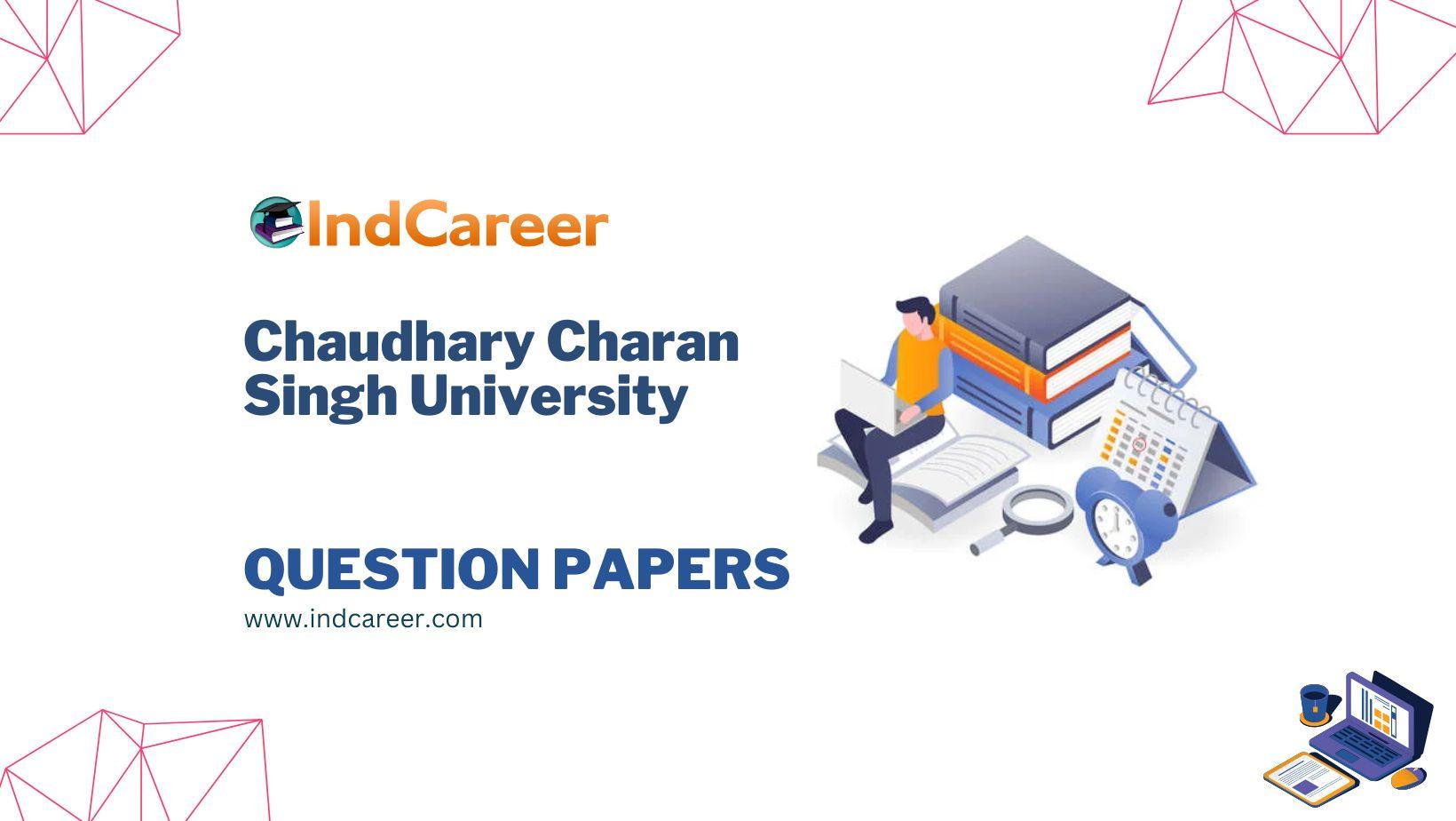 Chaudhary Charan Singh University Question Papers