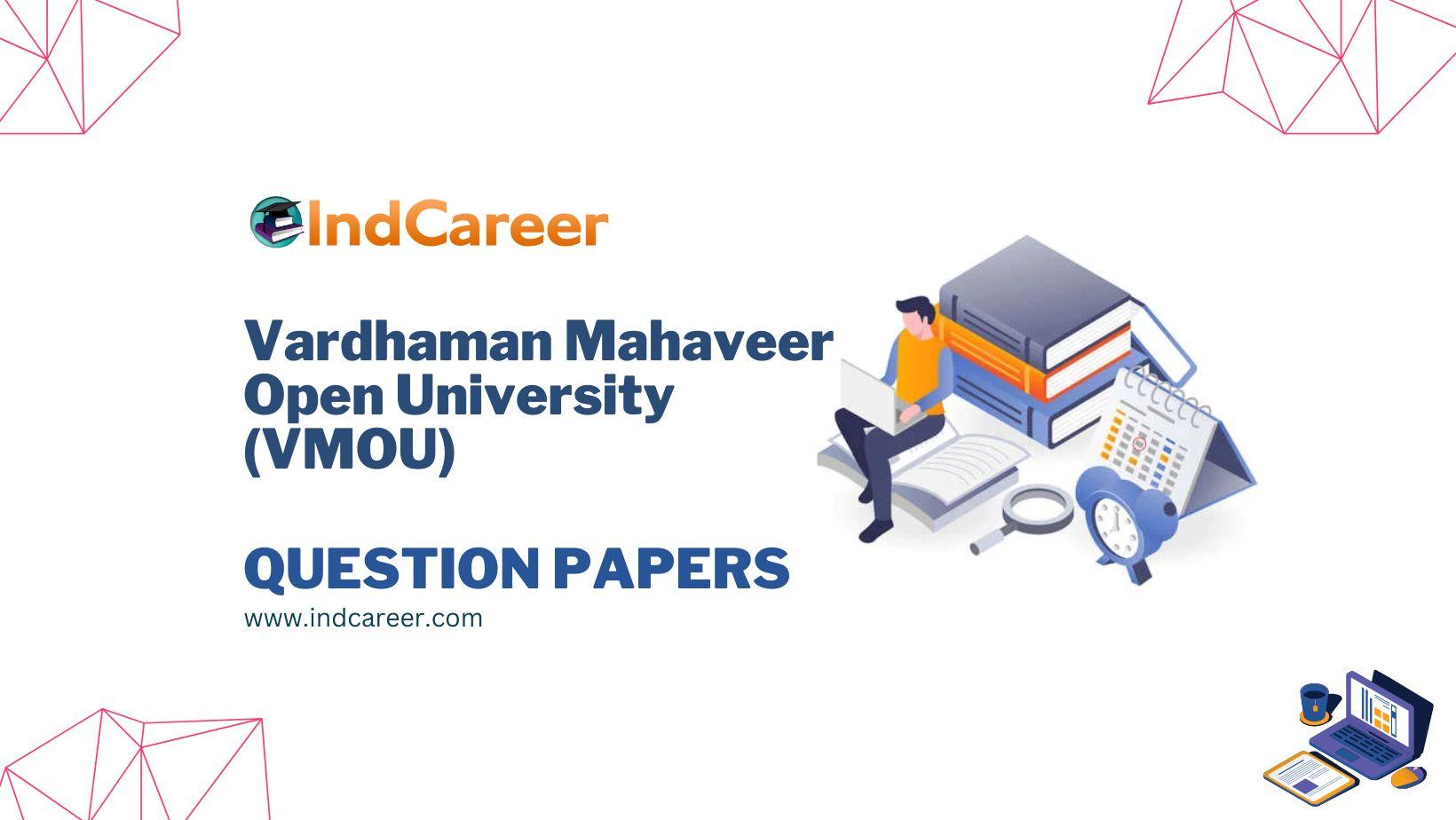 Vardhaman Mahaveer Open University (VMOU) Question Papers